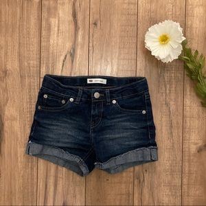 🌸3/$20 Levis shorty shorts denim dark wash
